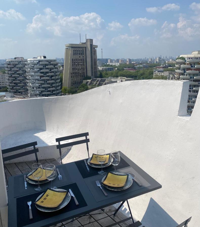 14Eme Et Der Etage "Arty" Avec 2 Chambres Et Vue Panoramique ! Créteil Dış mekan fotoğraf
