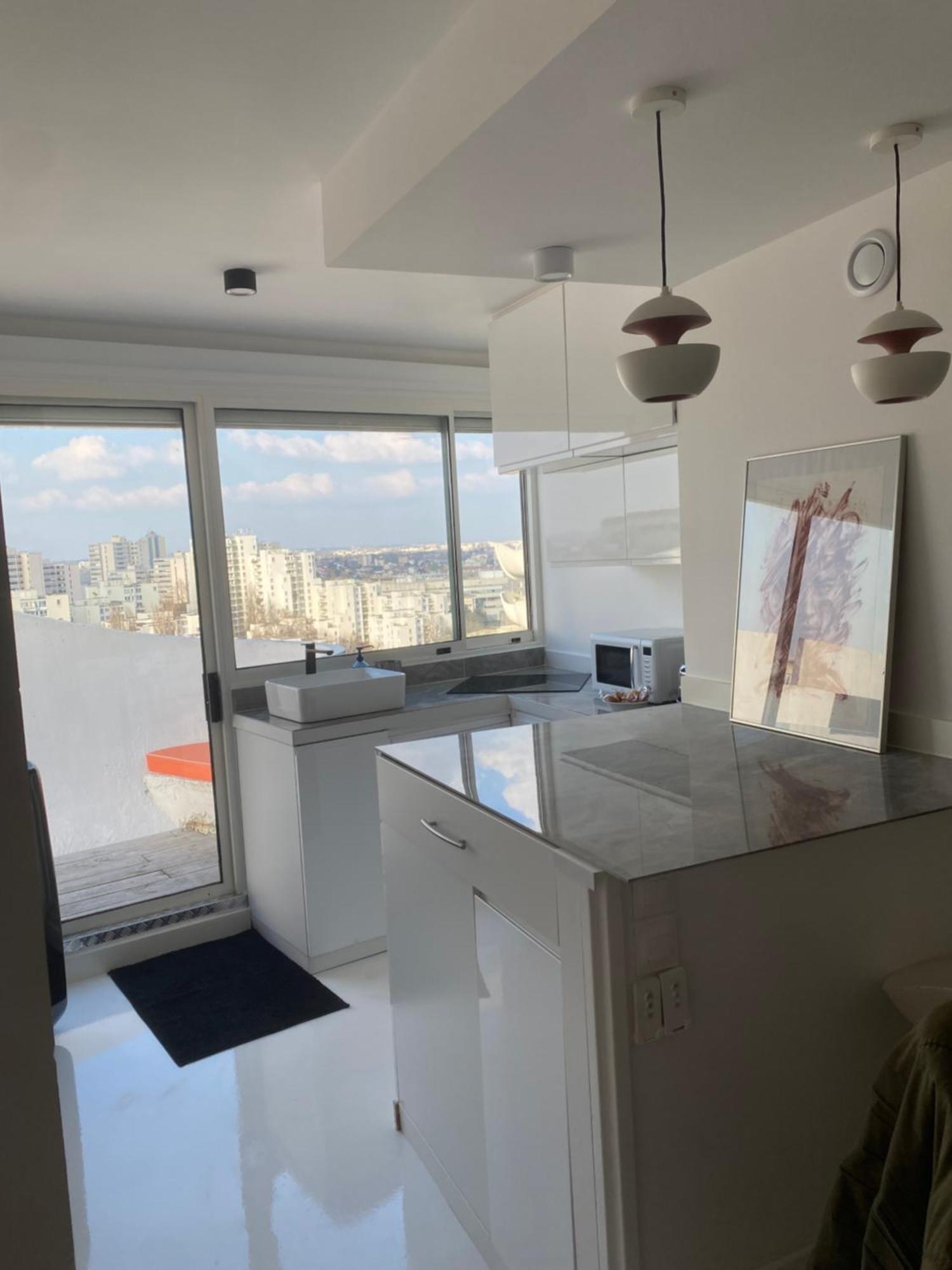 14Eme Et Der Etage "Arty" Avec 2 Chambres Et Vue Panoramique ! Créteil Dış mekan fotoğraf
